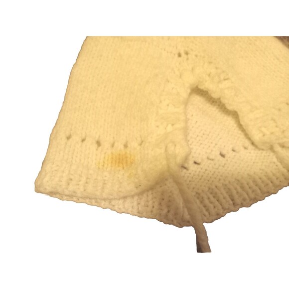 Vintage Childs Acrylic White Snowsuit W/ Hats Gloves Sweater Pants For Toddler - Picture 4 of 16